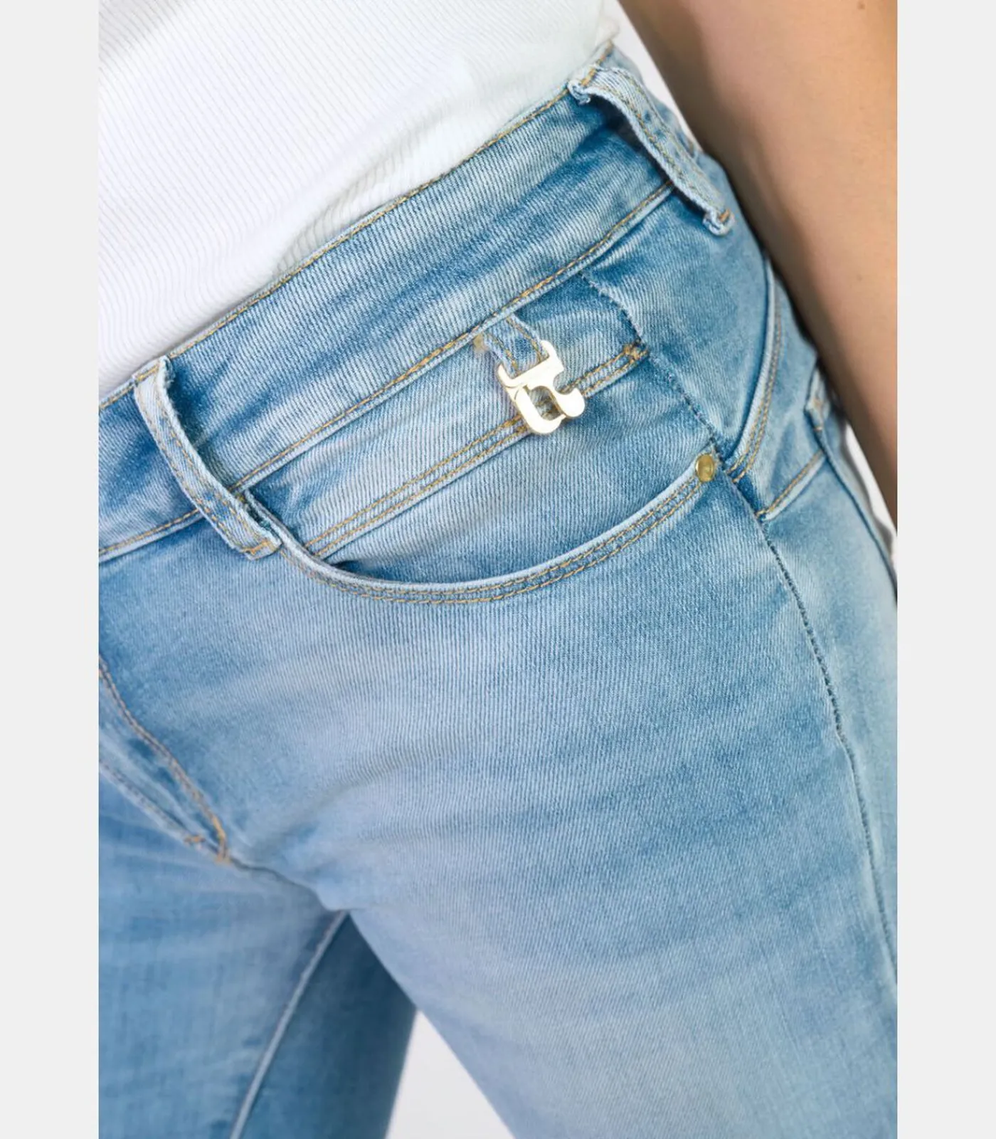 Le Temps des Cerises Jeans push-up slim PULP, lengte 34 blue