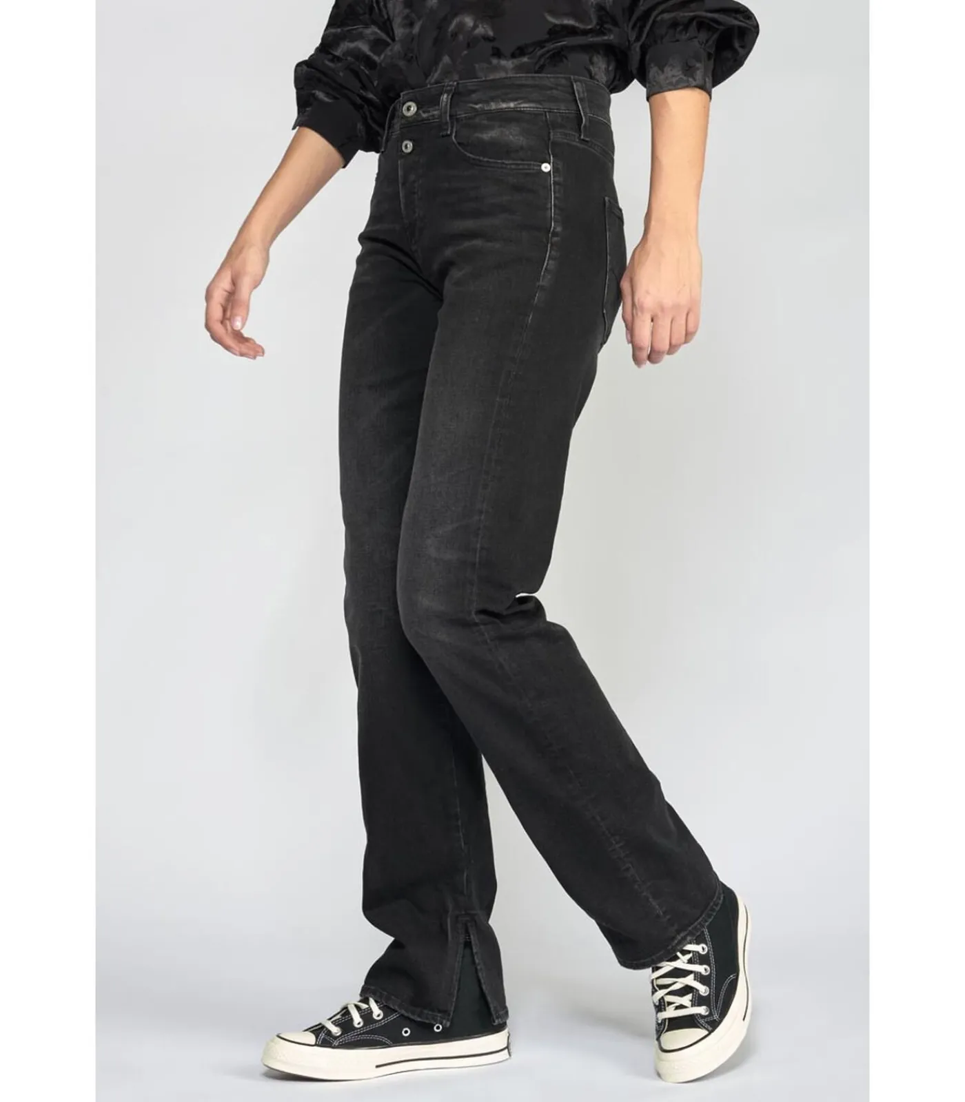 Le Temps des Cerises Jeans regular 400/19, lengte 34 black Best