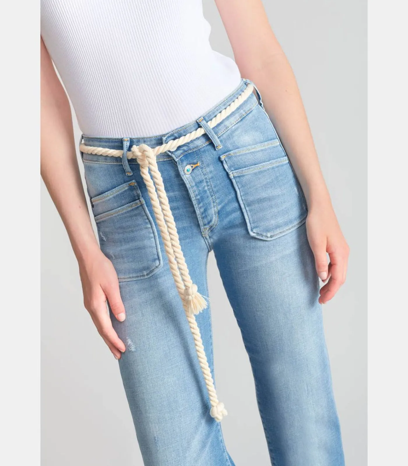 Le Temps des Cerises Jeans regular Pricilia, 7/8 blue New