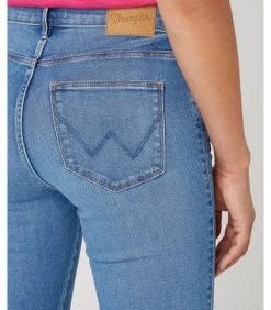 Wrangler Jeans slanke pasvorm voor dames blue Online