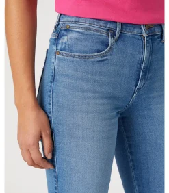 Wrangler Jeans slanke pasvorm voor dames blue Online