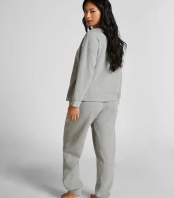 Hunkemöller Joggingbroek van wafelstof gray Discount