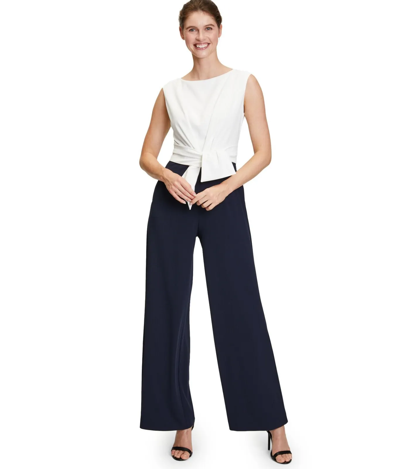 Vera Mont Jumpsuit navyBlue/white New