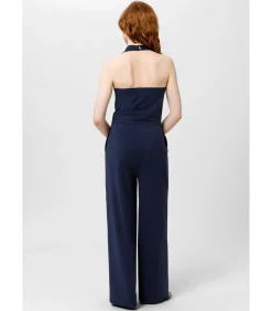 Les Lunes Jumpsuit “PENNY Overall Jersey Wide Leg” darkBlue Outlet