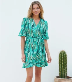 Chic by Lirette Jumpsuit Ruffled Keri-Groen green New