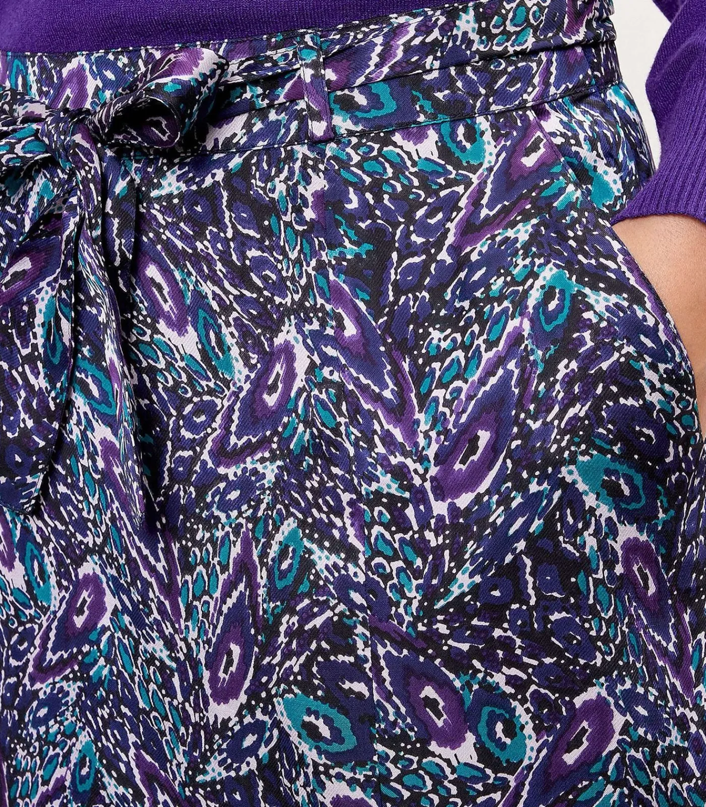 La Fiancée Jupe midi Ecovero ALIX violet