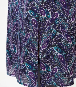 La Fiancée Jupe midi Ecovero ALIX violet