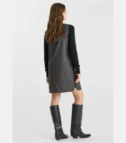 Le Temps des Cerises Jurk recht ZIGA gray Sale