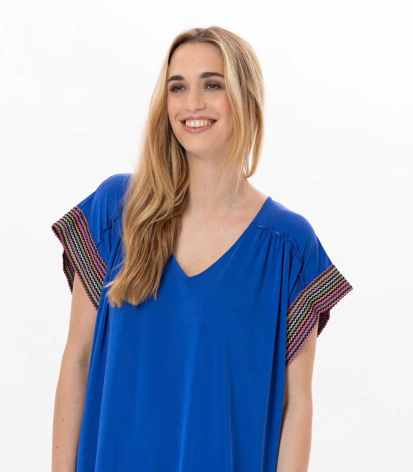 LE CHAT Kaftan van jersey PAMPELONNE 940 blue New