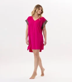 LE CHAT Kaftan van jersey PAMPELONNE 940 pink Hot