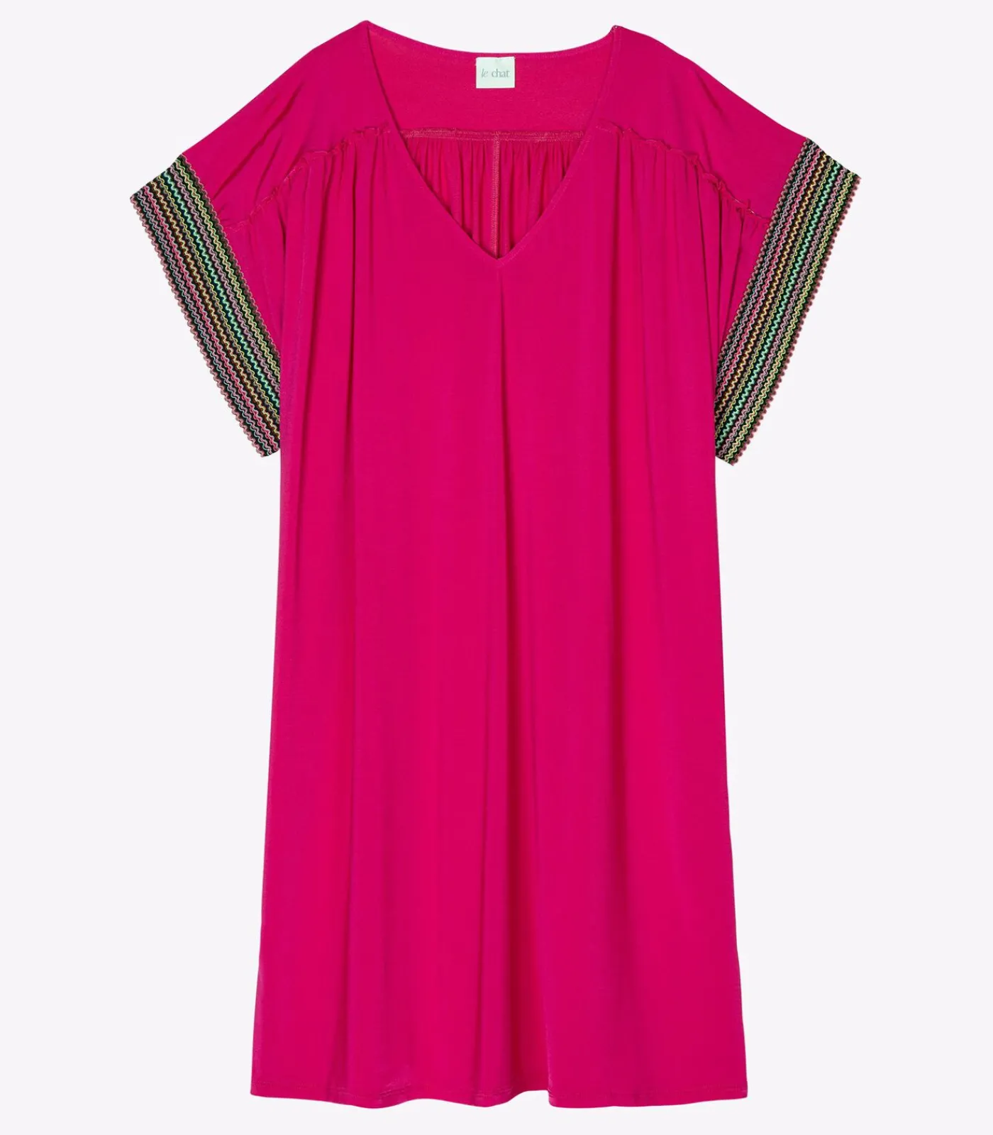 LE CHAT Kaftan van jersey PAMPELONNE 940 pink Hot