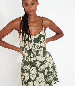 Banana Moon Kaki gebloemde playsuit JONAH TANAISIE khaki Hot