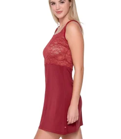 LUNA Kanten nachtpon MICRO TOUCH LACE red New