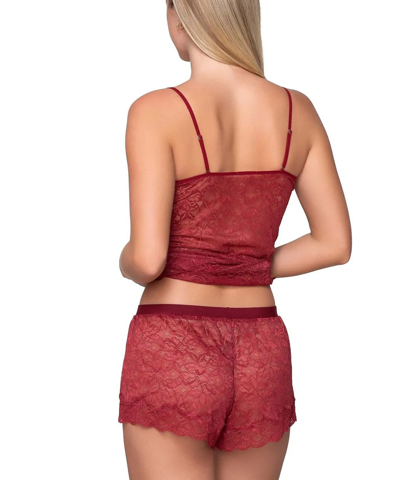 LUNA Kanten short MICRO TOUCH LACE red Hot