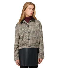 Zero Karo-Jacke beige Hot