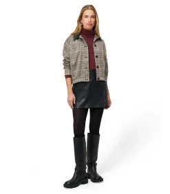 Zero Karo-Jacke beige Hot