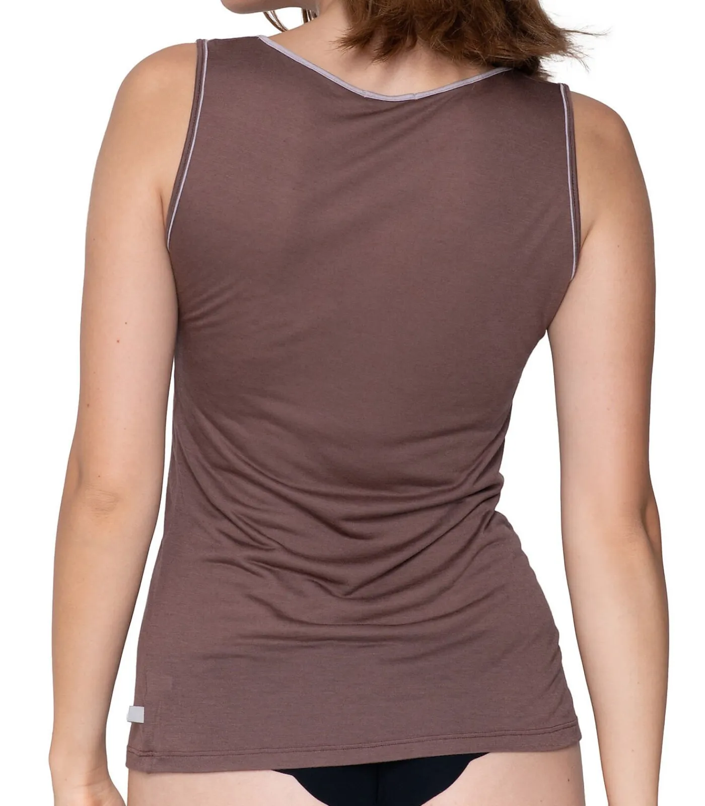 LUNA Kasjmier tanktop Touch brown Clearance