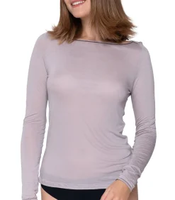 LUNA Kasjmier top met lange mouwen Touch pink Online