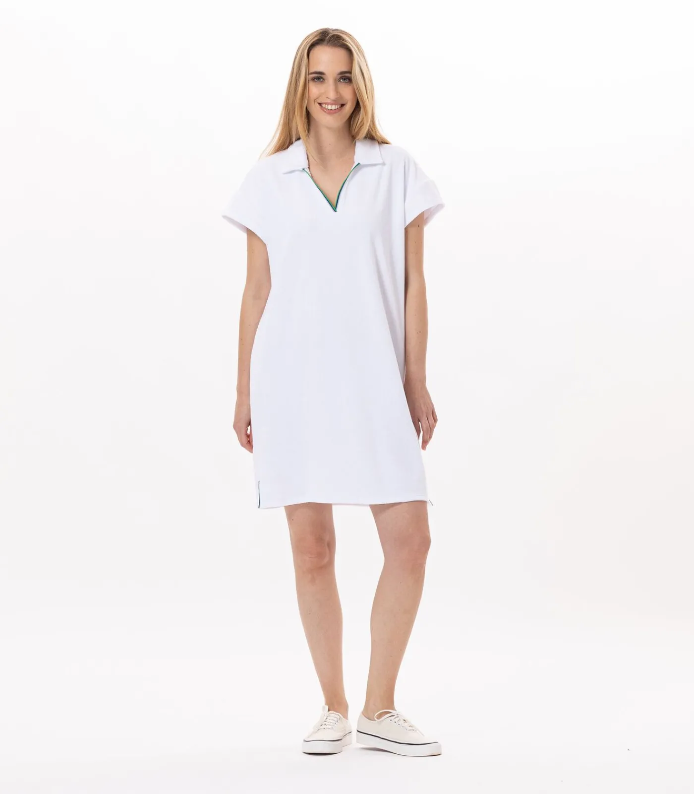 LE CHAT Katoenen jurk VALENSOLE 940 white Best
