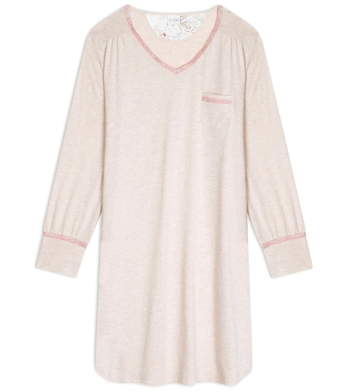 LE CHAT Katoenen modal nachthemd KELLY 121 beige Best