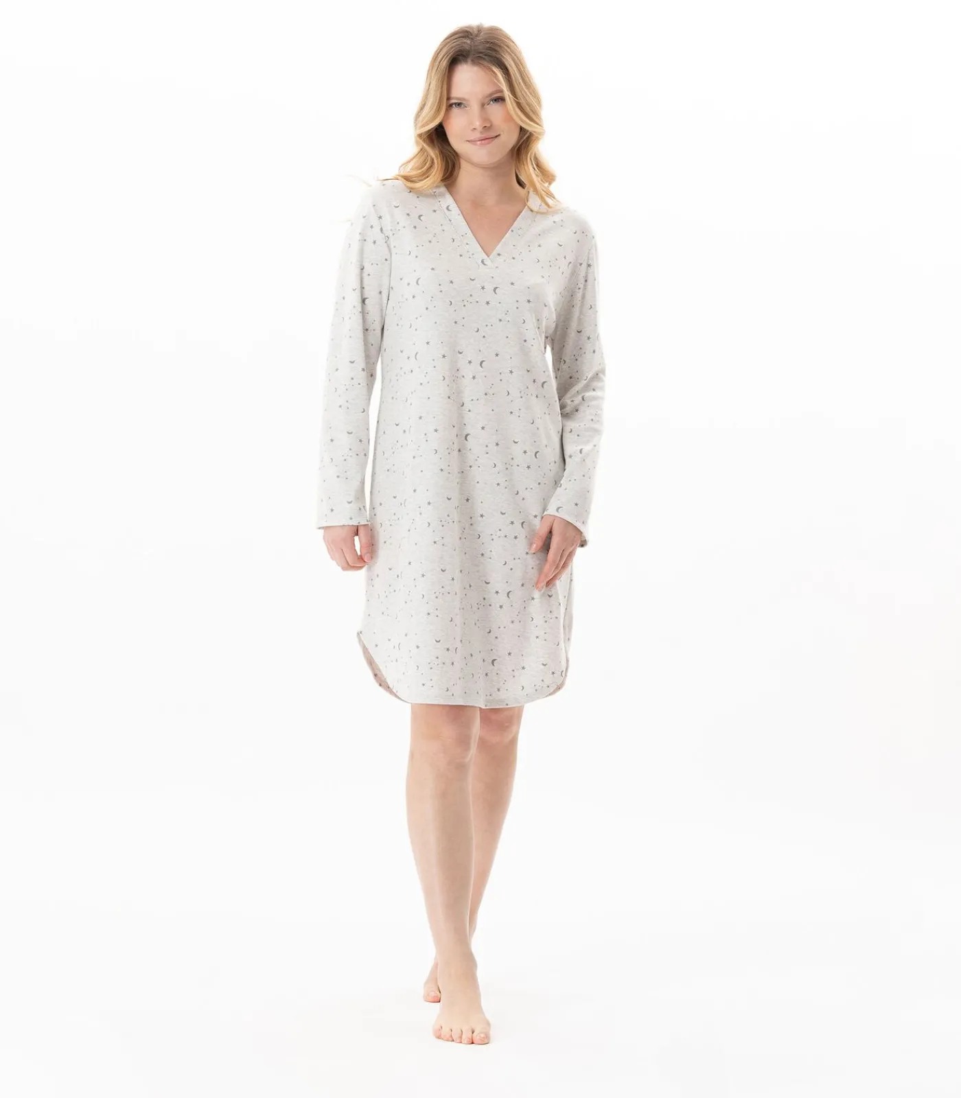 LE CHAT Katoenen nachthemd LUNA 101 gray Best