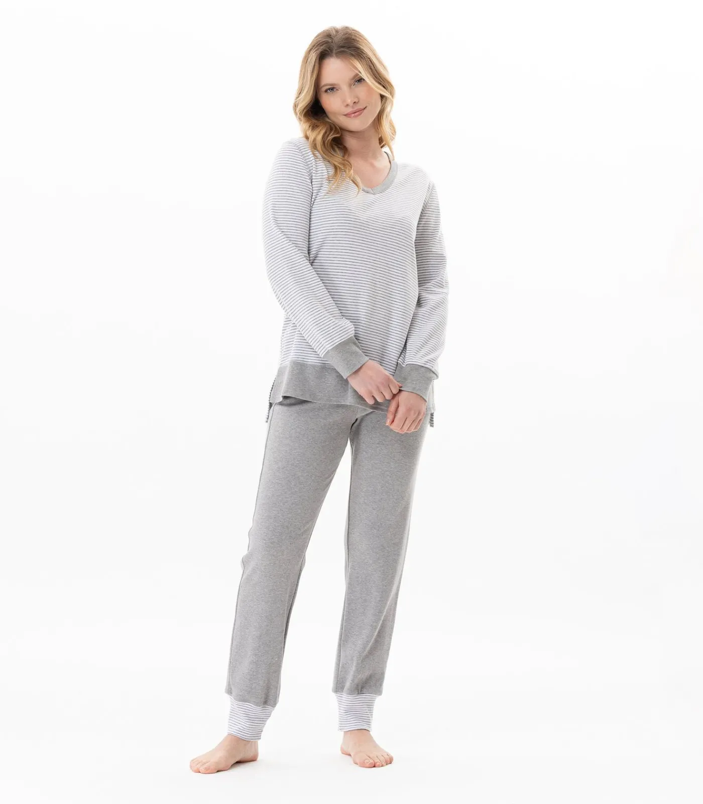 LE CHAT Katoenen pyjama FLOCON 102 gray Best