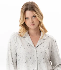 LE CHAT Katoenen pyjama met knopen LUNA 106 gray Hot
