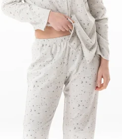 LE CHAT Katoenen pyjama met knopen LUNA 106 gray Hot