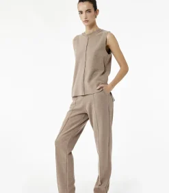 Koton Katoenen Slanke Joggingbroek met Zakdetail camel Online