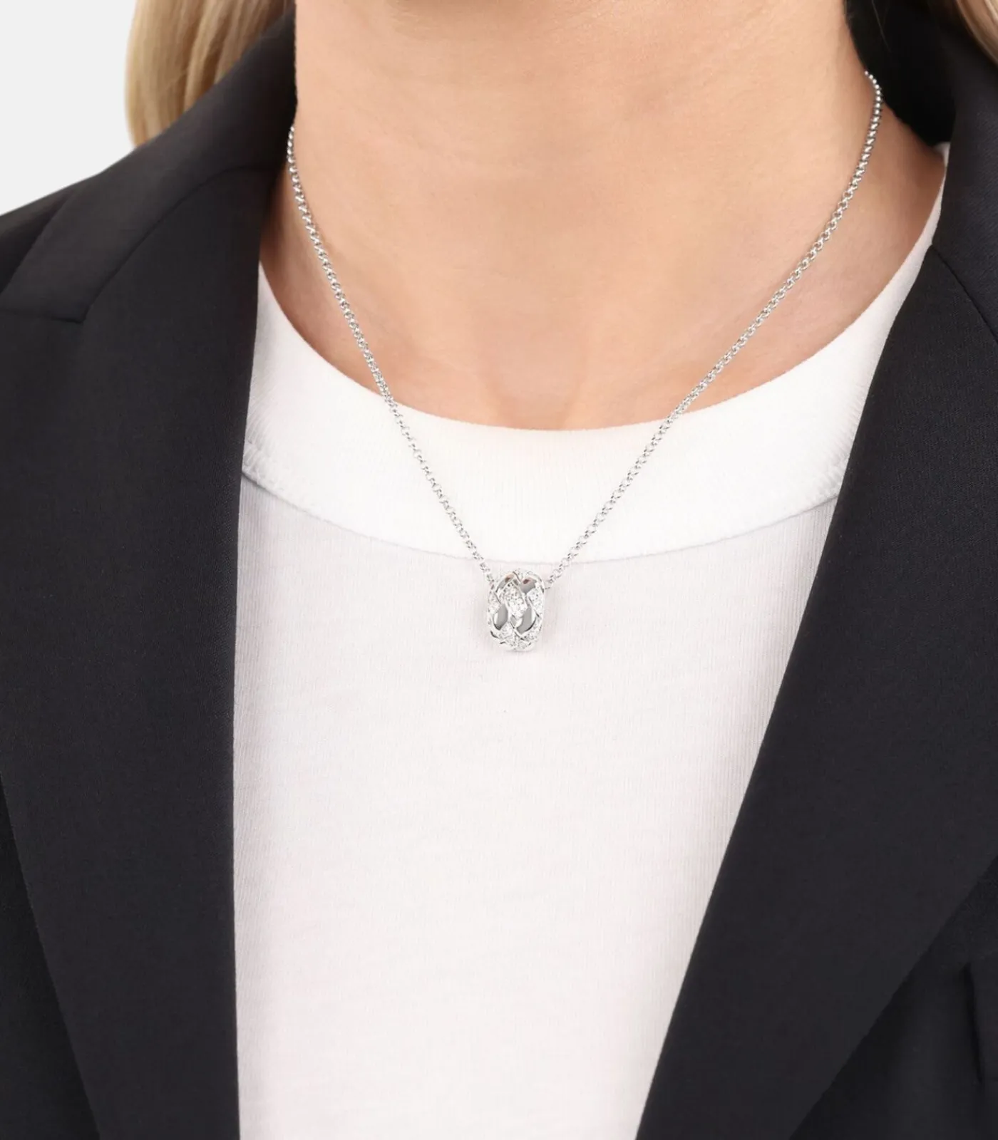 JOOP! Ketten mit Anhänger voor dames, zilver 925, zirkonia silver Hot