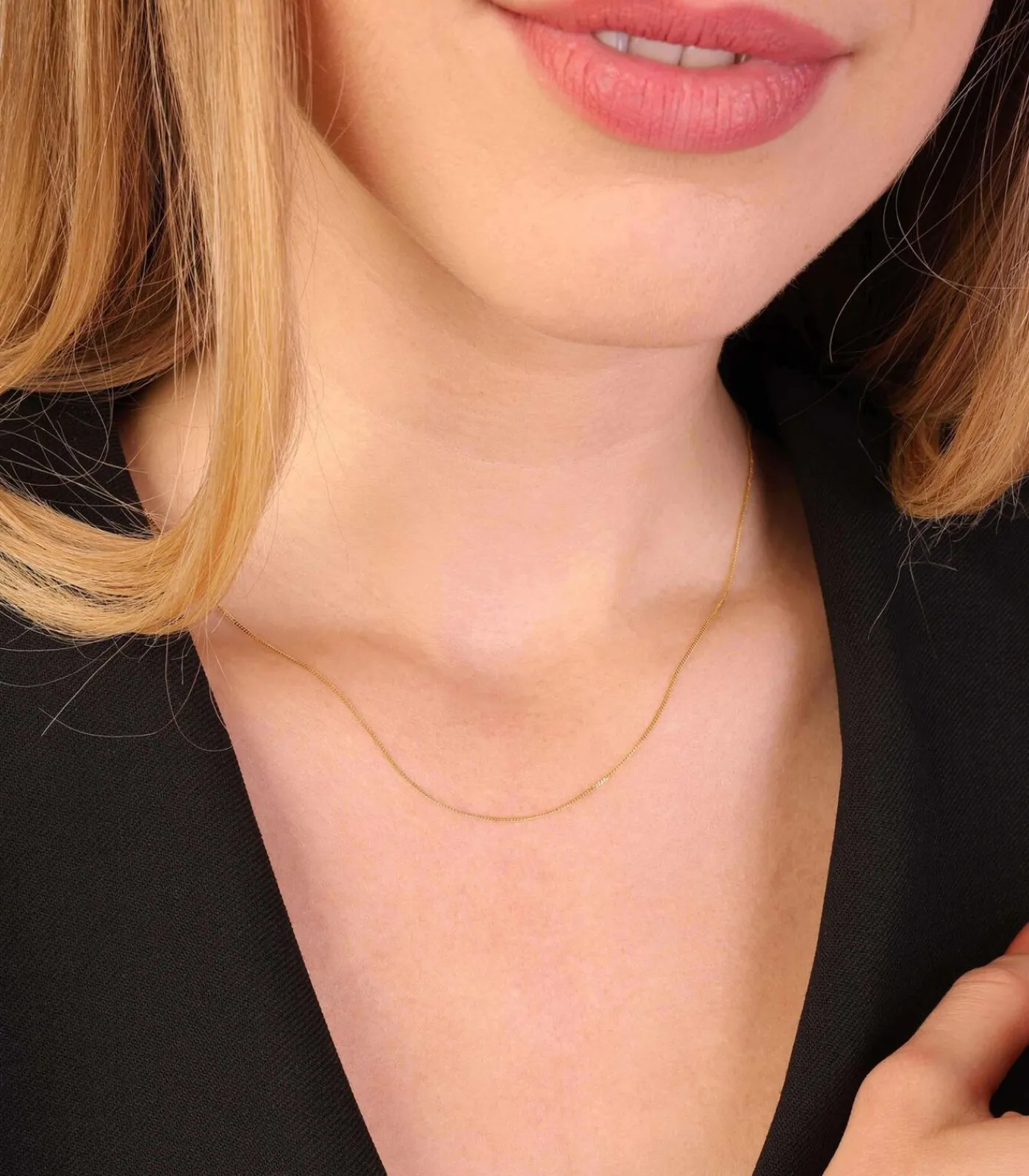 Lucardi Ketting 9 Karaat - goudkleurig gold Best