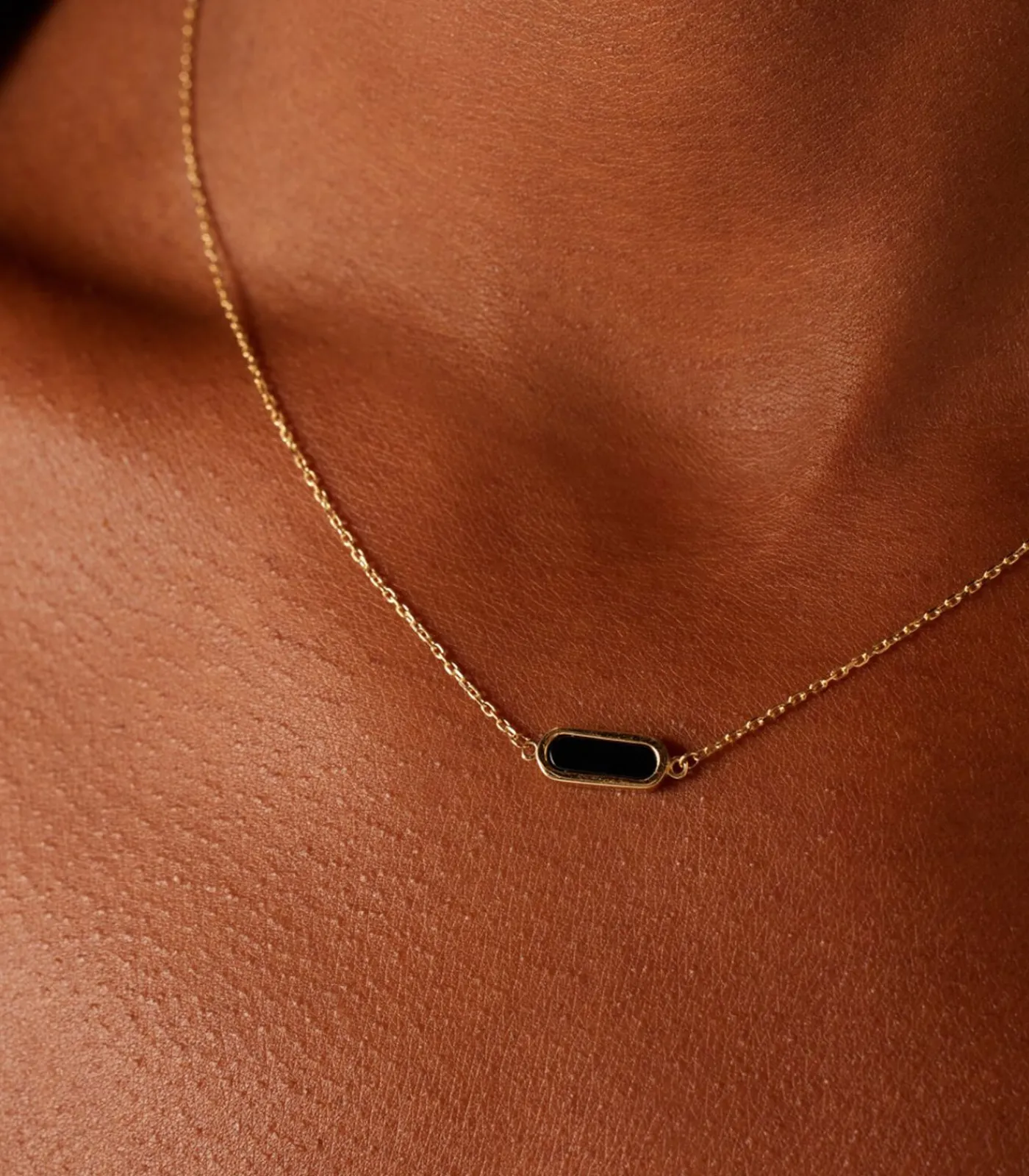 Lucardi Ketting 14 Karaat Goud black Clearance