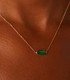 Lucardi Ketting 14 Karaat Goud green Sale