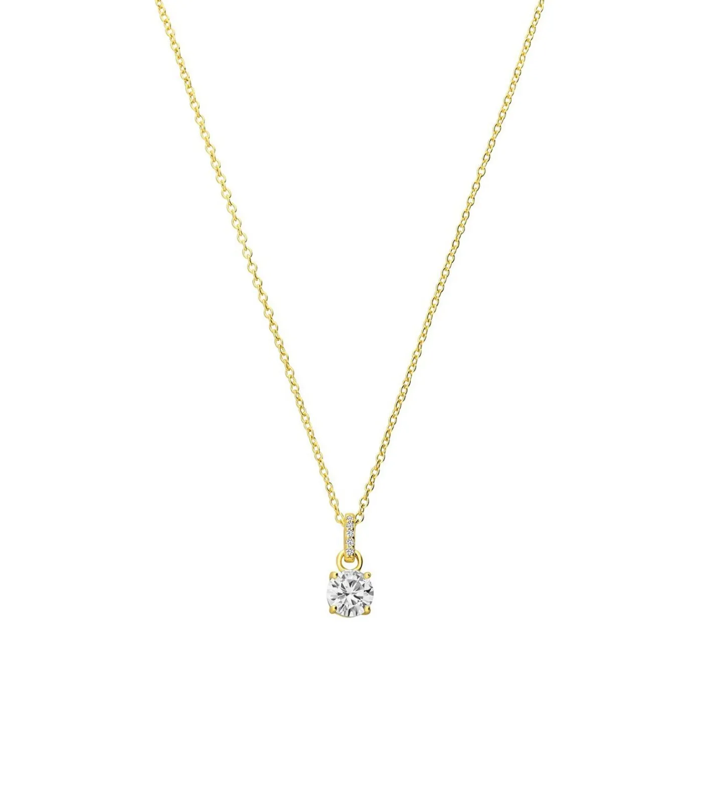 Lucardi Ketting 925 Zilver gold New