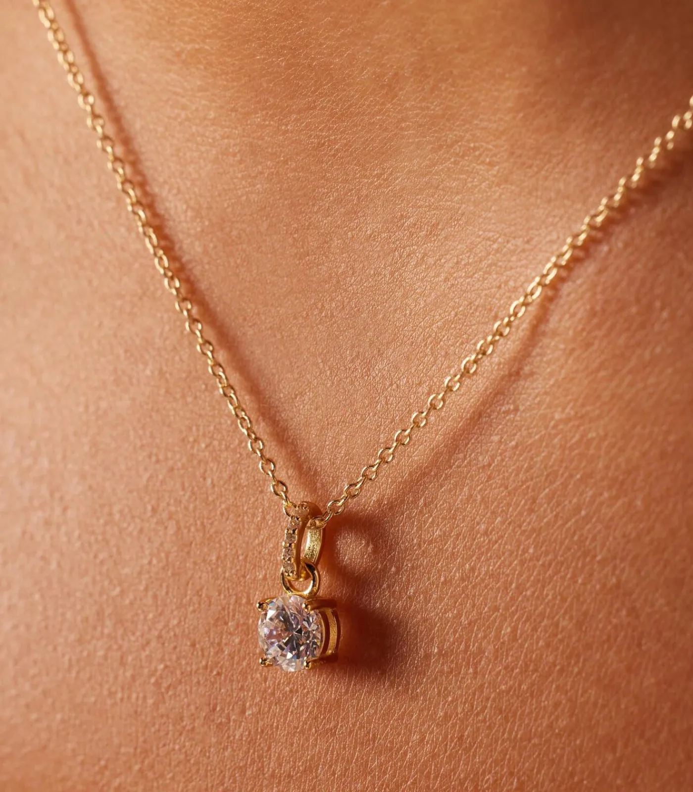 Lucardi Ketting 925 Zilver gold New