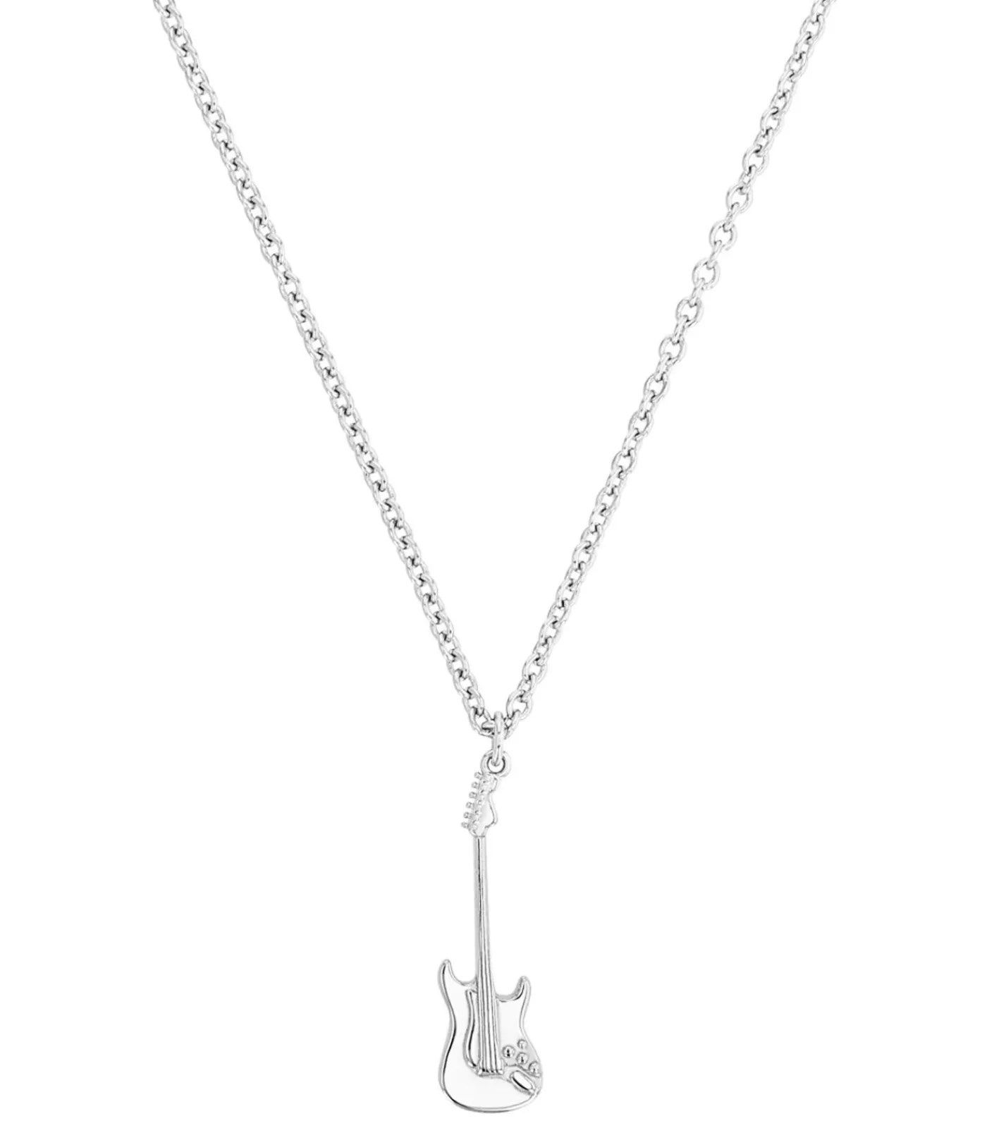 Amor Ketting met hanger voor dames en heren, unisex, 925 sterling zilver | gitaar silver Outlet