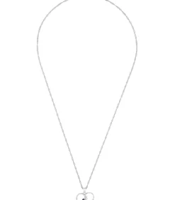 Amor Ketting met hanger voor dames, 925 Sterling zilver, zirkonia synth. | Hart silver