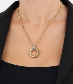 JOOP! Ketting met hanger voor dames, roestvrij staal, zirkonia synth. gold Online