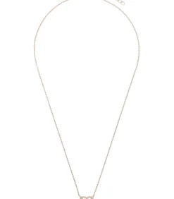 Amor Ketting met hanger voor dames, 925 Sterling zilver, zirkonia synth. | Hart roseGold Best