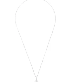 Amor Ketting met hanger voor dames, 925 Sterling zilver, zirkonia synth. | bloem silver Best