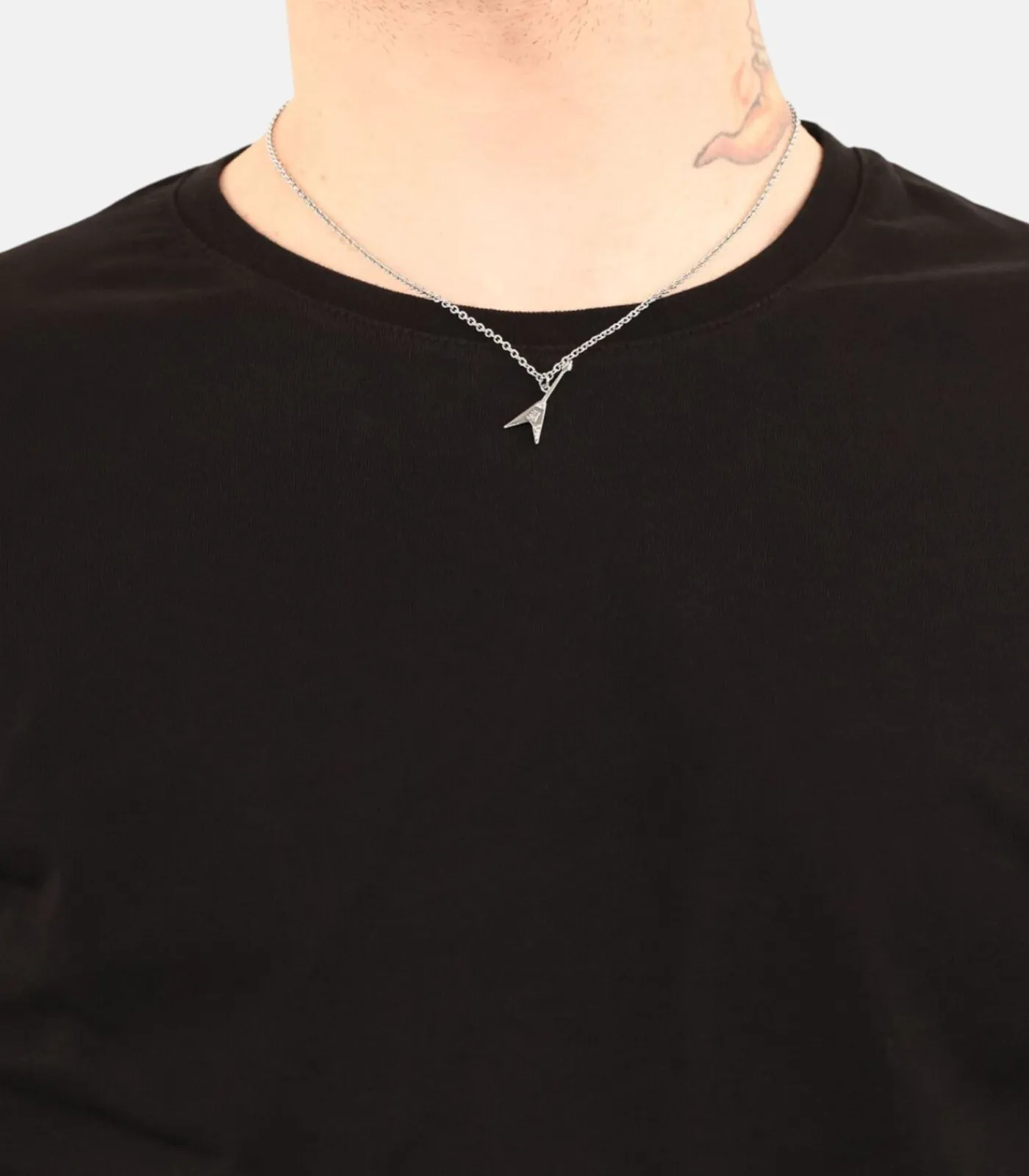 Amor Ketting met hanger voor dames en heren, unisex, 925 sterling zilver | gitaar silver