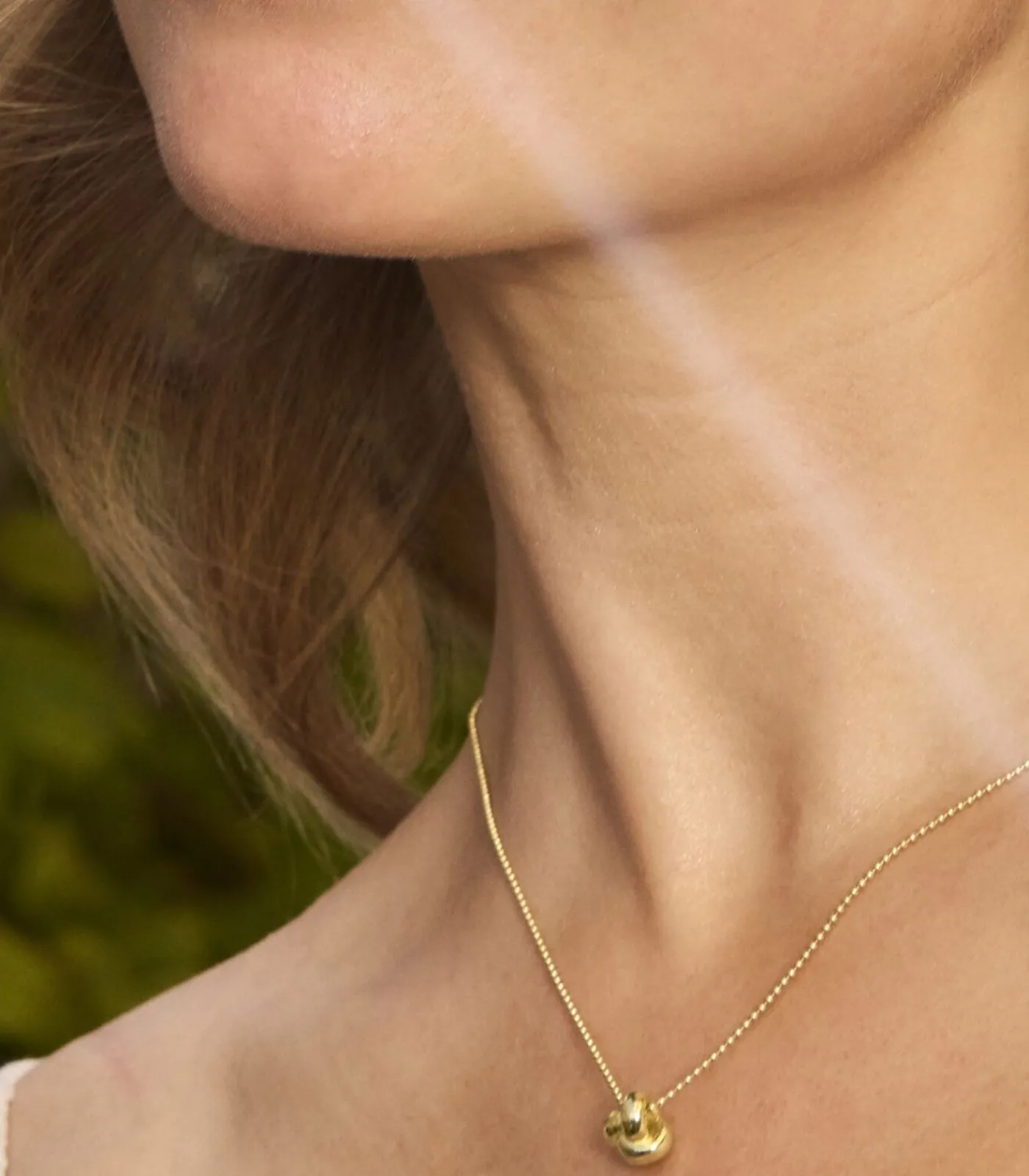 Amor Ketting met hanger voor dames, 925 Sterling zilver | knoop gold Clearance