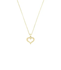 Amor Ketting met hanger voor dames, goud 375 | hart gold Clearance