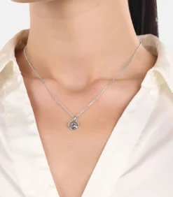 Amor Ketting met hanger voor dames, 925 Sterling zilver, zirkonia synth. | Hart silver Best