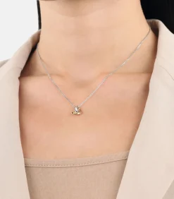 Amor Ketting met hanger voor dames, 925 sterling zilver | hartje gold