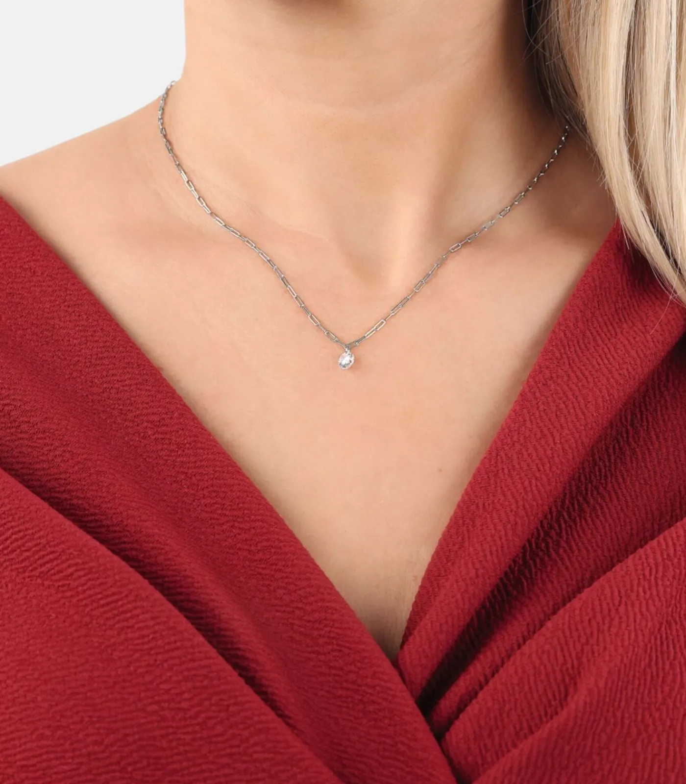 NOELANI Ketting met hanger voor dames, 925 Sterling zilver, zirkonia synth. silver Hot
