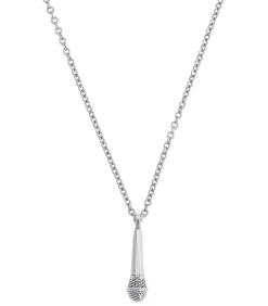 Amor Ketting met hanger voor mannen en vrouwen, unisex, 925 Sterling zilver | Microfoon silver Best