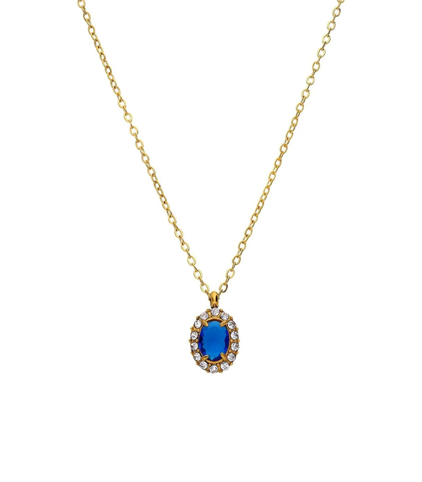 Lucardi Ketting Staal blue Clearance
