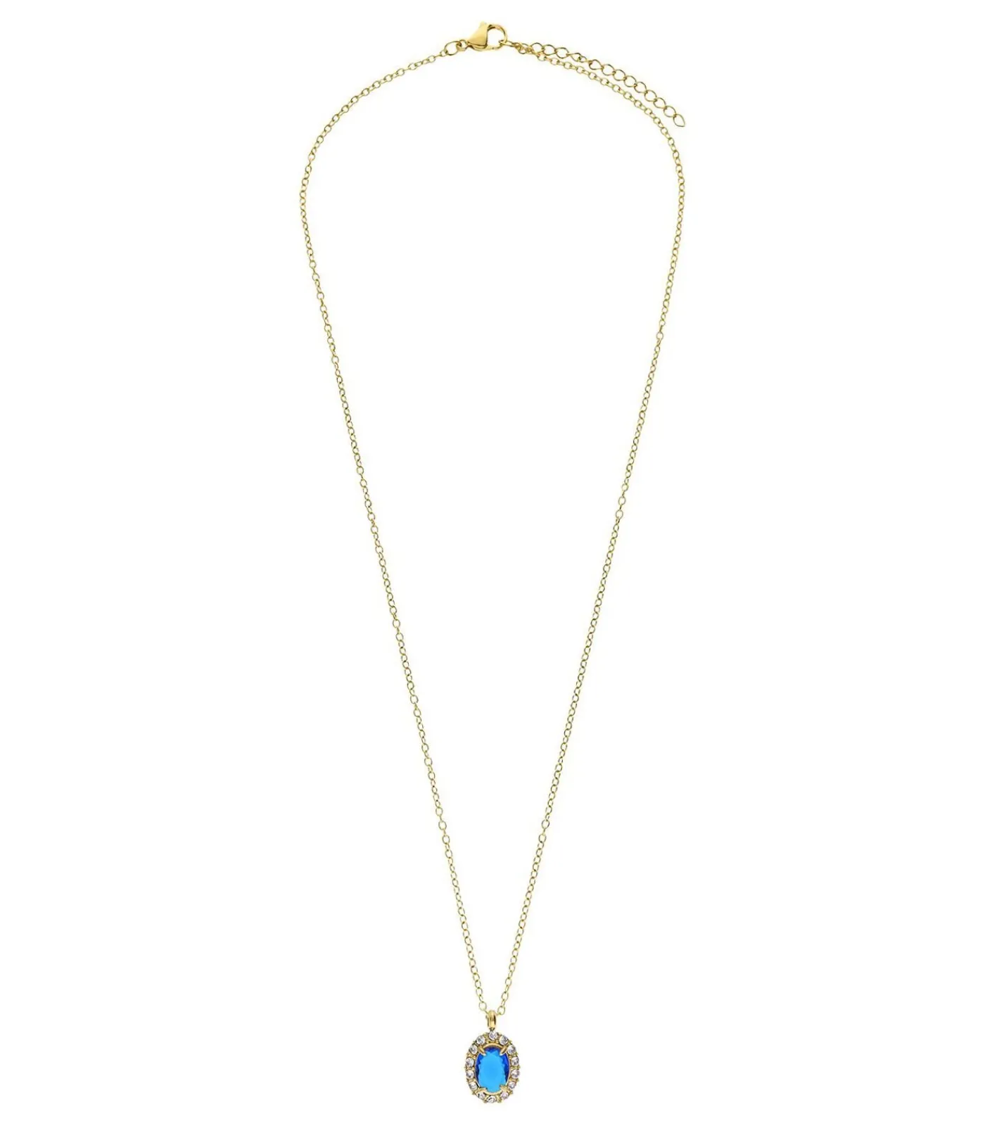 Lucardi Ketting Staal blue Clearance