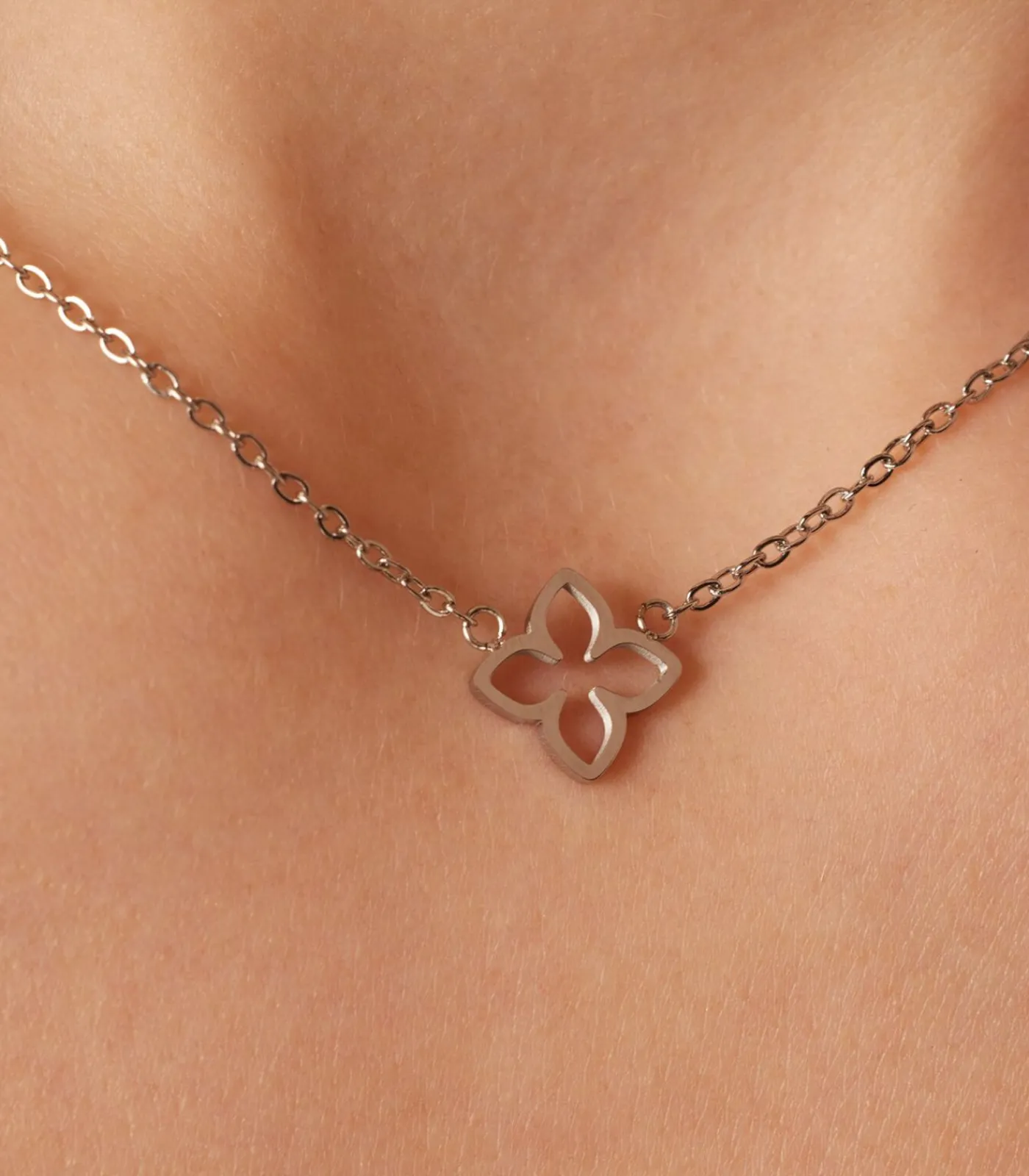 Lucardi Ketting Staal silver Clearance